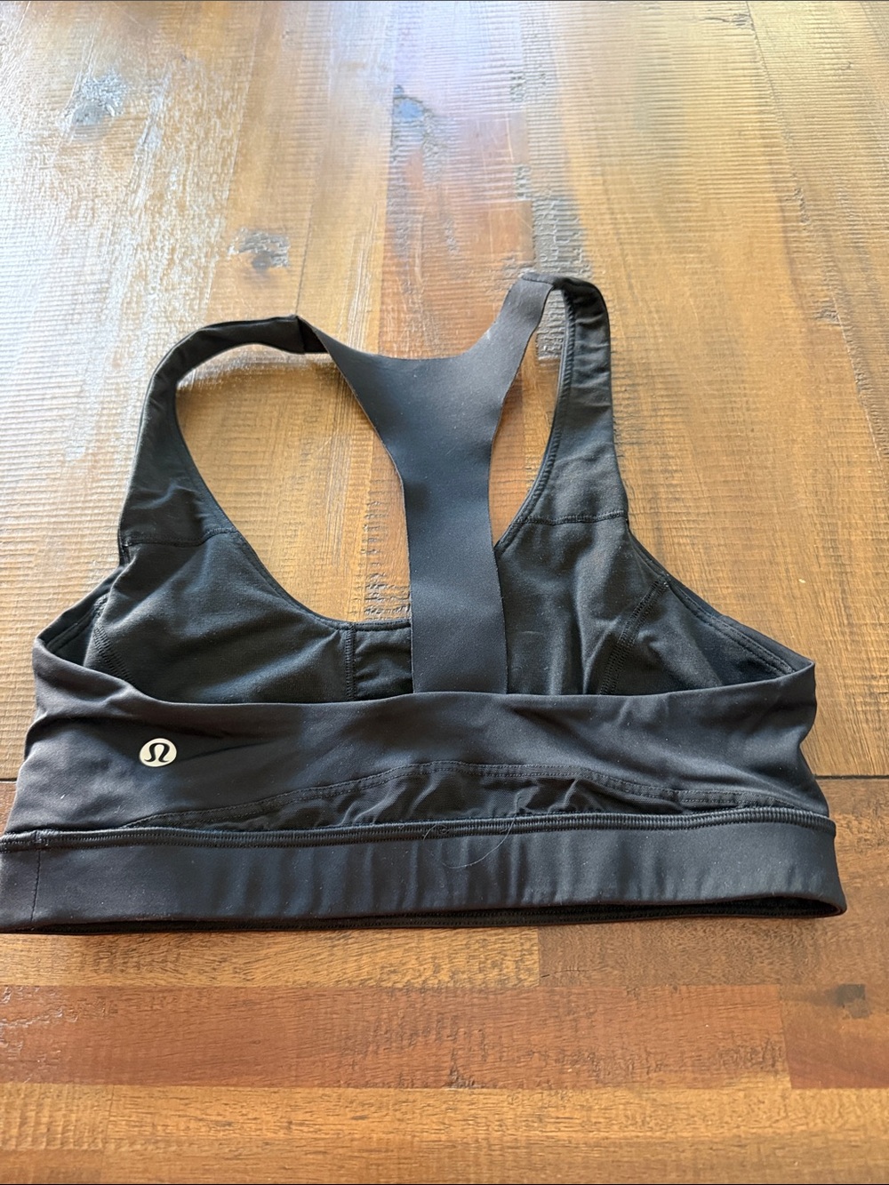 lululemon athletica Black Racerback Sports Bra with Logo - Picture 2 of 2